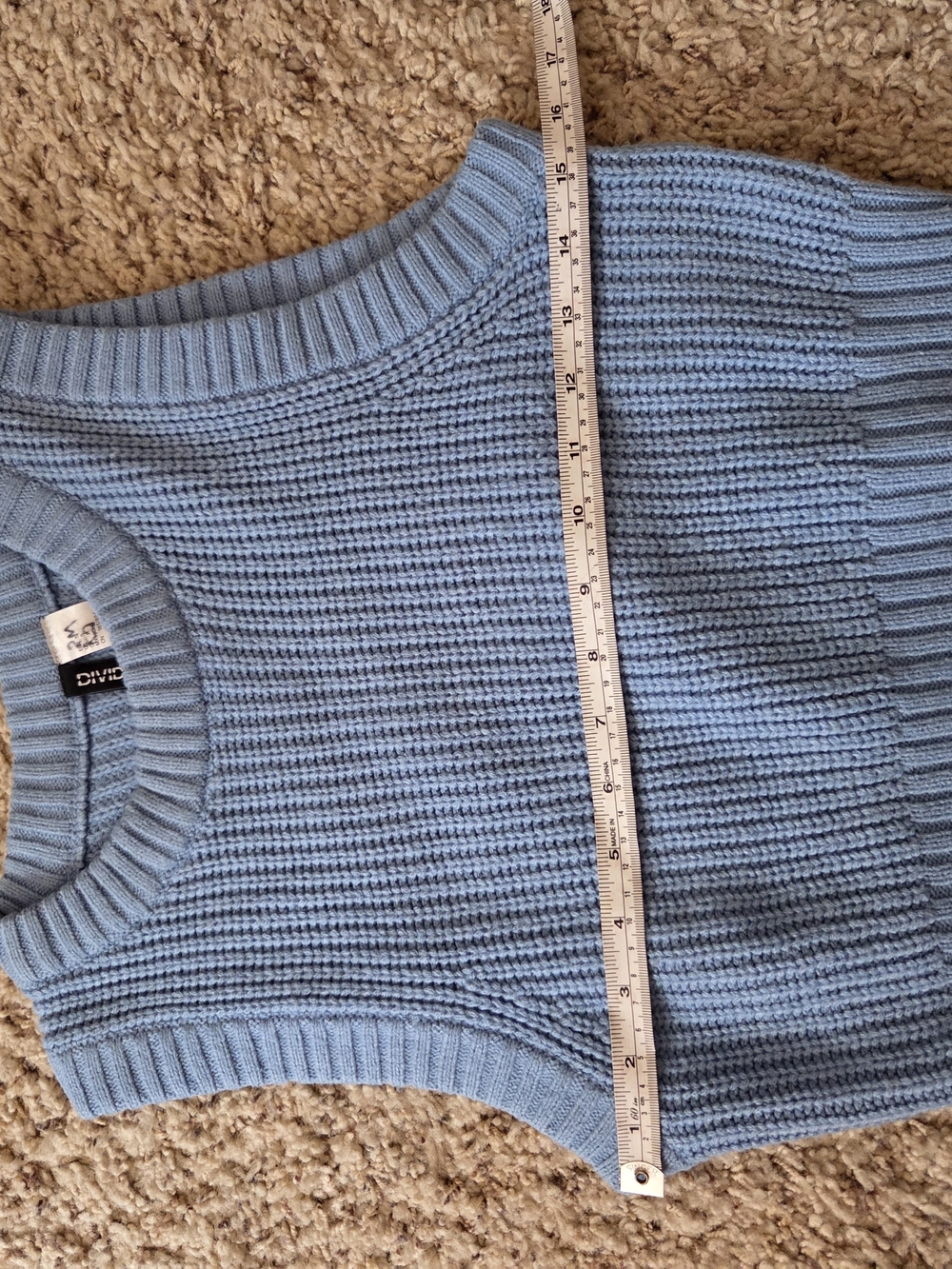 H&M Periwinkle Cropped Knit Shell - Picture 4 of 4